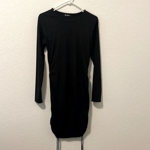 Btfbm long sleeve dress with side ties